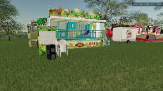 Farming simulator 22 fun fair setup and new ride [upl. by Oirazan]