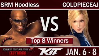 KIT17  GXR  SRM Hoodless Zack vs GXR  COLDPIECEAJ Sarah Kokoro Top 8 Winners  DOA 5 [upl. by See]