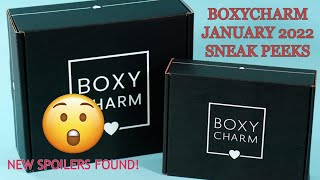 BOXYCHARM JANUARY 2022 SNEAK PEEKS  BASE amp PREMIUM BOX POTENTIAL SPOILERS [upl. by Delainey]