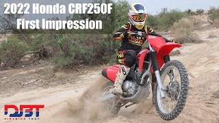 2022 Honda CRF250F First Impression [upl. by Leasim]