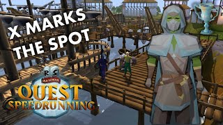 Unlocking the Adventurers Outfit  X Marks the Spot  Quest Speedrunning OSRS [upl. by Brockwell464]