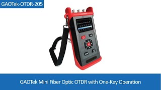 GAOTek Mini Fiber Optic OTDR with OneKey Operation [upl. by Letreece]