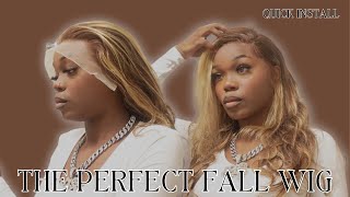 HOW TO INSTALL A LACE FRONT WIG  THE PEFECT WIG FOR FALL SEASON  BEGINNER FRIENDLY  SNØ BLVK [upl. by Dranal]