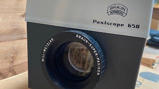 Projecteur epidiascope Braun Paxiscope 650 Ancien [upl. by Parthena]