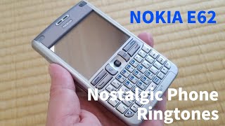 【海外SIMフリー携帯着信音】NOKIA E62  Retro Cell Phone Ringtones [upl. by Philbo]