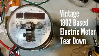 1802 Microprocessor Based JEM 2 Electric Meter Teardown [upl. by Damas791]