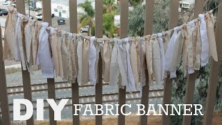 DIY fabric banner [upl. by Sparrow364]