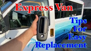 Chevy Express Van door handle replacement [upl. by Peisch]