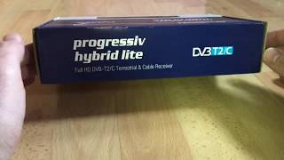 Edision progressiv hybrid lite DVBCT digital KabelTerrestrischer Receiver unboxing und Anleitung [upl. by Nnilsia991]