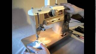 Singer 401A Sewing Machine Demo Video [upl. by Emixam976]