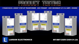 1 Phase Buck amp Boost StepUp Transformer  208V Primary  240V Secondary at 312 Amps  5060Hz [upl. by Enaasiali657]
