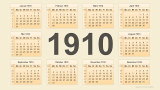 Kalender 1910 [upl. by Knarf857]