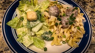 Quick and Easy Meatball Stroganoff in the Crock Pot [upl. by Katzir]