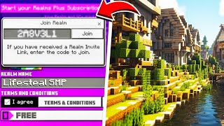 BEST Lifesteal Realm SMP For Minecraft Bedrock Edition 2024  12050 Realm Code [upl. by Geoffry]