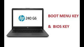 Hp 240 G6 Boot menu key [upl. by Banwell]