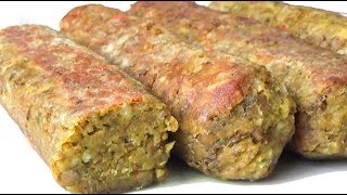 Saucisses végétariennes  RECETTE RAPIDE ET FACILE [upl. by Latyrc]