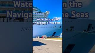 Check out the Waterslides on RoyalCaribbean Navigator of the Seas navigatoroftheseas cruise [upl. by Hanikehs]