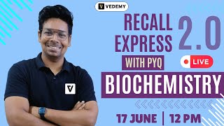 RECALL EXPRESS 20  Biochemistry  Unit 1  With PYQs  Recall Within 2 Hours  Virendra Singh [upl. by Marchak721]