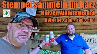 Stempel sammeln im Harz  Harzer Wandernadel 184 189 190 und 196 wandern [upl. by Enilrae]