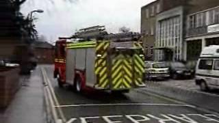 Hereford and Worcester Fire amp Rescue Service Bromsgrove turnout [upl. by Nnylakcaj703]