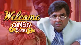 Best of Paresh Rawal Comedy Scenes  Welcome  Akshay Kumar  Paresh Rawal  Nanapatekar [upl. by Lebasi]