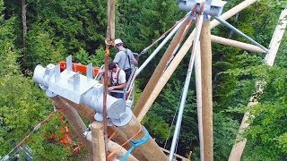 Spektakulär Bau des ersten Baumwipfelpfads der Schweiz [upl. by Skipper823]