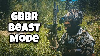 GBBR BEAST MODE  Airsoft Gameplay  MWS  Fusterland Chile [upl. by Notselrahc]