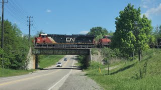 Surprise Switchers CN A425 at Hopkins Corner • May 23 2024 [upl. by Ahearn865]