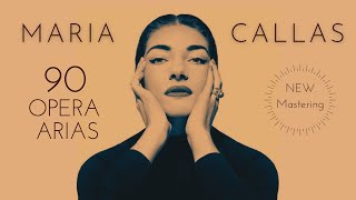 Maria Callas  90 Opera Arias Carmen Norma Tosca Traviata Butterfly NEW MASTERING Ctrec [upl. by Brass499]