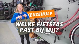 Welke fietstas past bij mij Fietstas kiezen  Obelink [upl. by Clover]