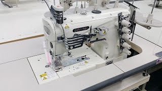 KANSAI SPECIAL NW8803GMG Coverstitch Sewing Machine Demo Video [upl. by Katey]