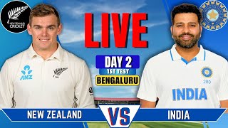 India vs New Zealand 1st Test Day 2  IND vs NZ Live Score amp Commentry  Live Cricket Match Today [upl. by Macintyre]