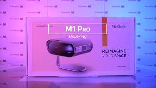 ViewSonic M1 Pro Smart LED Portable Projector with Harman Kardon® Speakers​  Official Unboxing [upl. by Nerhe]