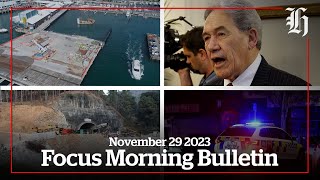 Ports proposal bribe accusations and trapped workers freed  Focus Morning Bulletin November 29 [upl. by Glaab]