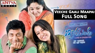 Veeche Gaali Maapai Full Song II Akashamantha Movie II Jagapathi Babu Trisha [upl. by Sadinoel]