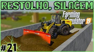 21  Fazer Silagem Restolho  Farming Simulator 19 [upl. by Ellinad]