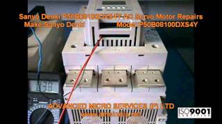 Sanyo Denki P50B08100DXS4Y AC Servo Motor Repairs  Advanced Micro Services PvtLtdBangaloreIndia [upl. by Padraic]