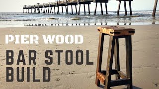 How To Build a Rustic Bar Stool DIY [upl. by Ailerua134]