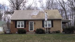 Non Pressure Asbestos Roof Cleaning in Lititz PA [upl. by Dnomzed]