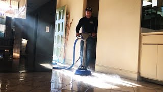 TILE CLEANING with HydroForce SX‑15 HARD SURFACE TOOL [upl. by Baird]