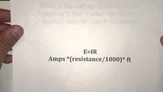 Calculating voltage drop [upl. by Nesline]