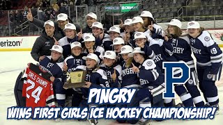 Pingry 2 IHA 1  Girls Ice Hockey State Final highlights [upl. by Harras]