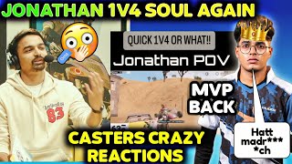 🥵🏆Jonathan 1V4 SOUL Again Casters💥Reactions Live😲Jonathan1v4 Jonathanvssoul SpowervsJhony [upl. by Yerfdog]