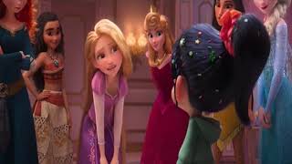 Amazing Disney Princesses saving Ralph Life  wreck it ralph 2 2018  deleted scene [upl. by Gnemgnok]