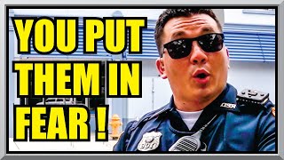 FEELINGS ENFORCER COP GETS SCHOOLED  RICHMOND INDIANA  First Amendment Audit  Amagansett Press [upl. by Eilarol]