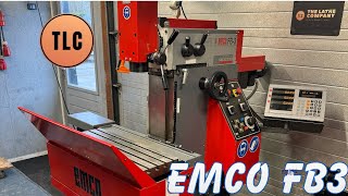 Emco FB3 Heidenhain DRO Milling Machine Fräsmaschine Fräsmaskin [upl. by Doownyl]