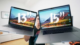 13quot vs 15quot 2017 Macbook Pro  FULL REVIEW [upl. by Maurilla441]