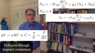 Diffusion through stagnant component [upl. by Isaacson]