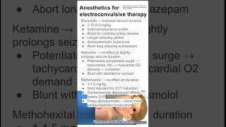 Anesthetics for electroconvulsive therapy [upl. by Christa]