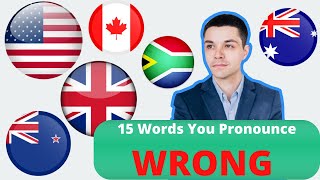 15 English words that you pronounce INCORRECTLY  American English Pronunciation [upl. by Bonnie423]